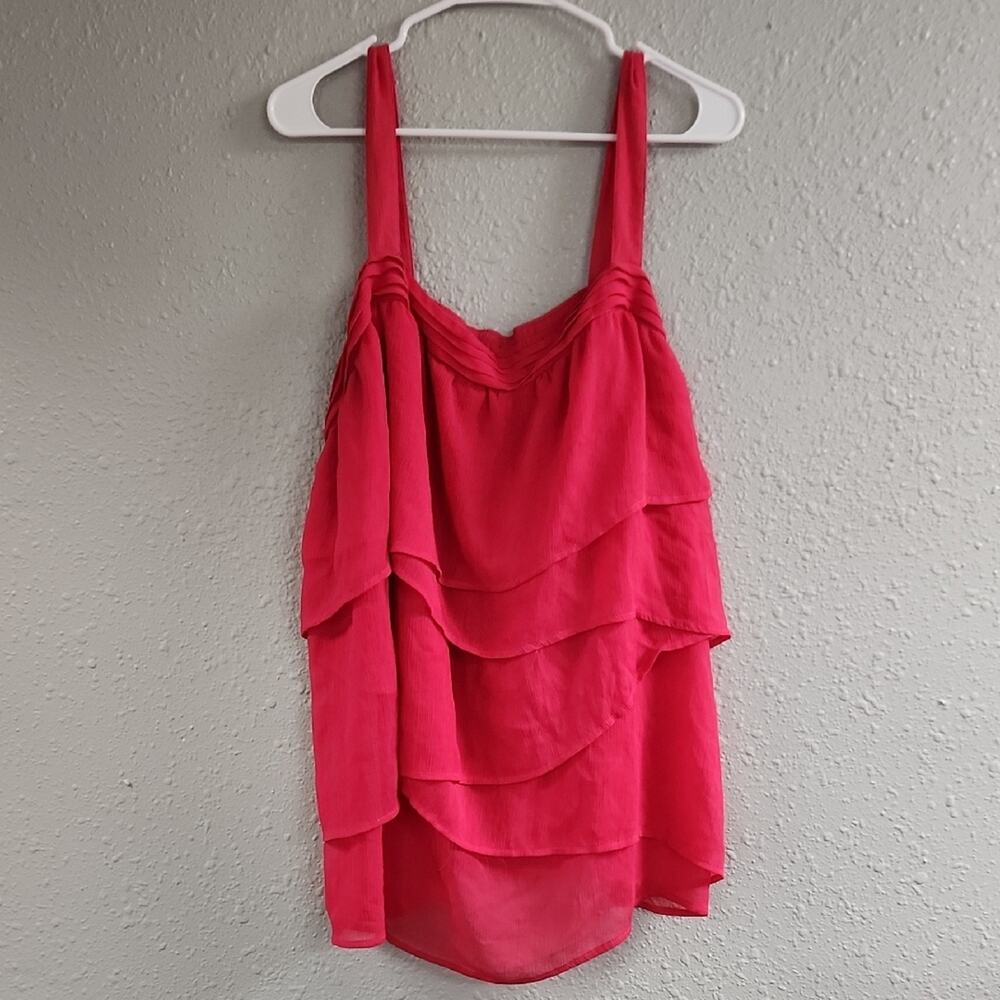 Lane Bryant Vibrant Pink Layered Camisole